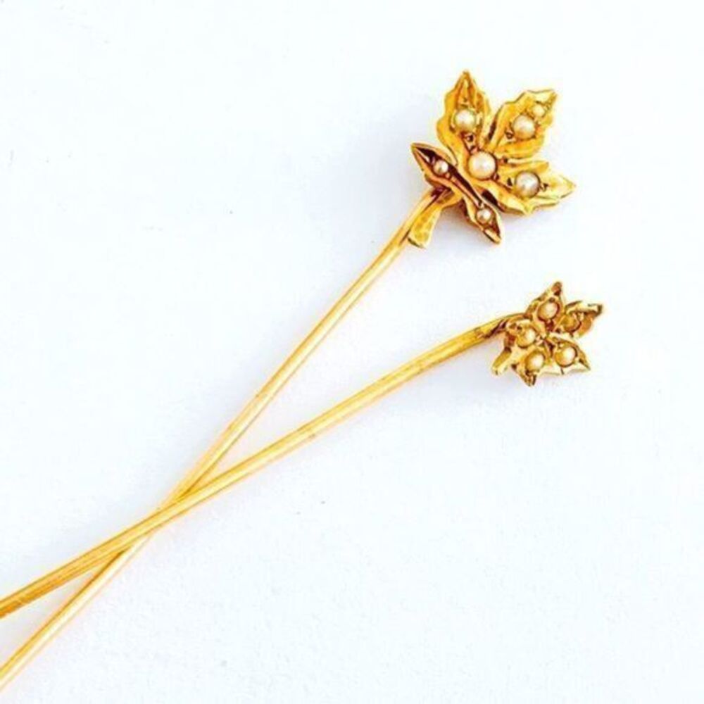 Antique Victorian Gold Stick Pins